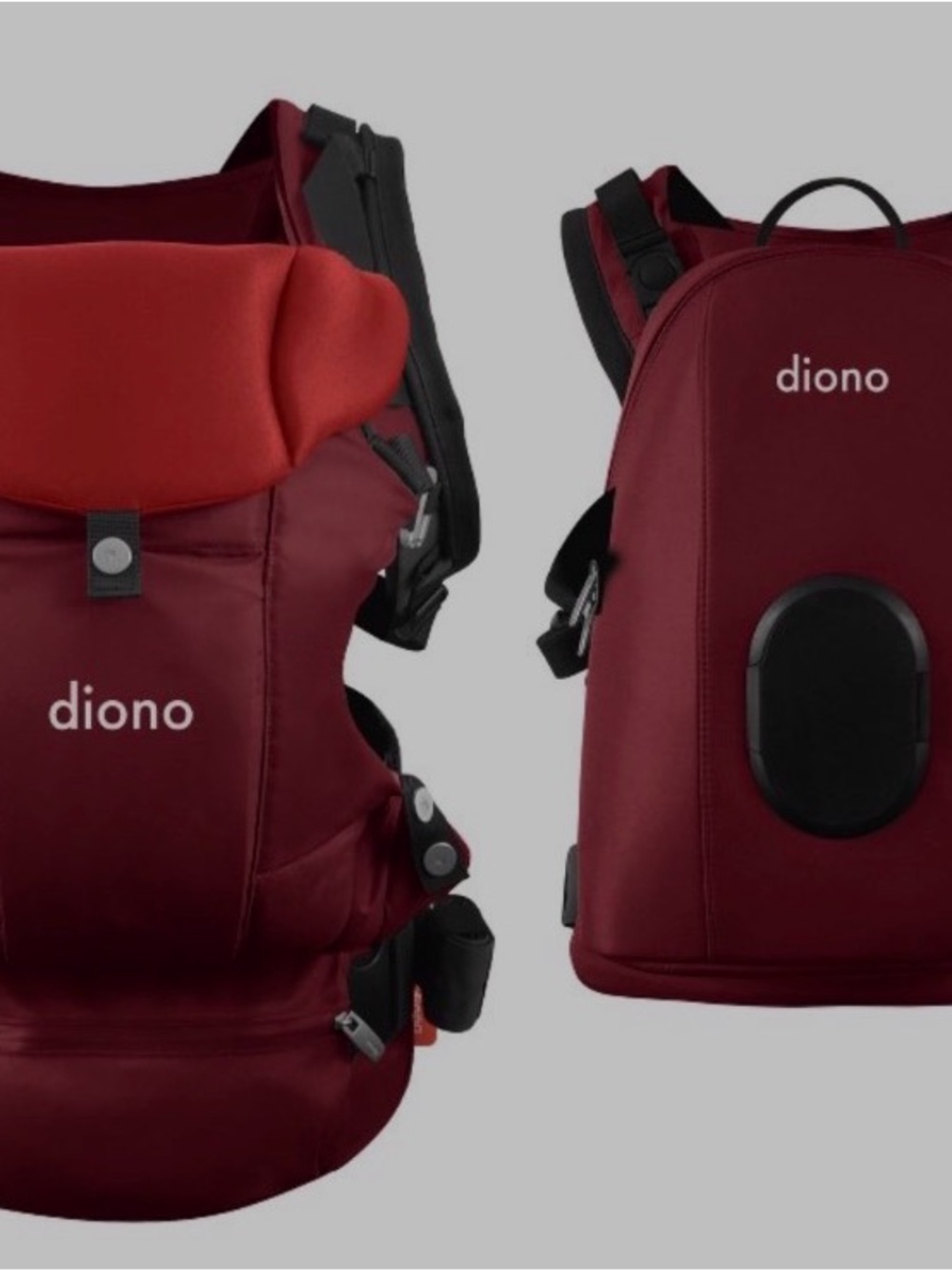 Diono Kids Carrier & Backpack Set - Burgundy/Red